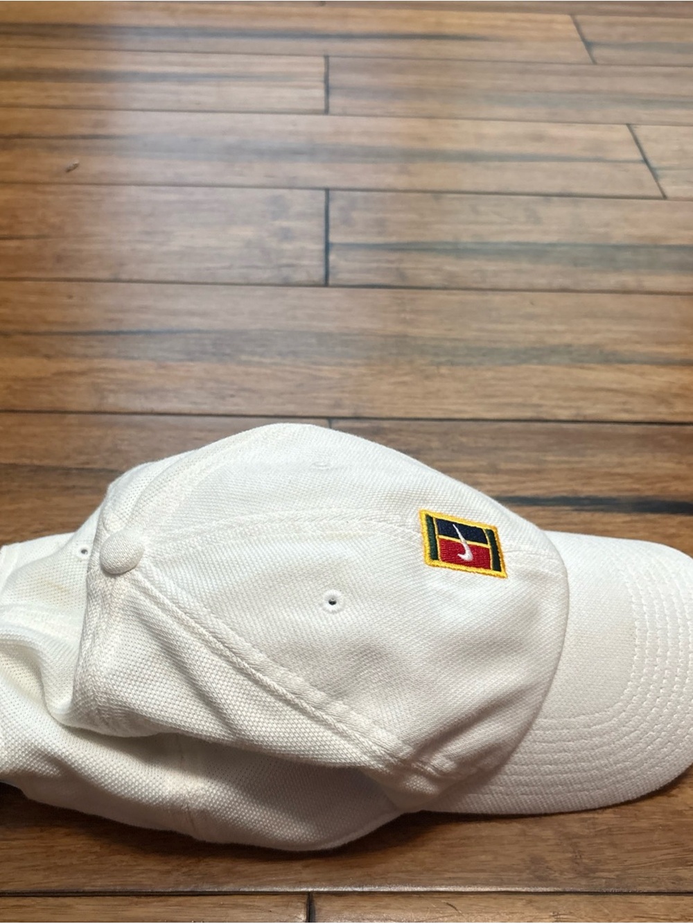 Nike Heritage86 Court Logo Tennis Hat Cap Pique Adjustable White DJ6147-102 Rare - Picture 7 of 10